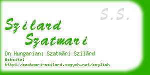 szilard szatmari business card