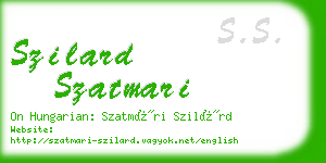 szilard szatmari business card